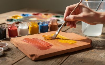 Peindre une tuile en terre cuite : conseils et astuces pour réussir facilement